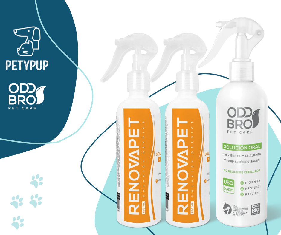 Paga 2 🐾 RENOVAPET TÓPICO Adios Picazón y Ácaros y Lleva GRATIS 1 botella de  🐾 RENOVAPET ORAL Adiós Al Sarro 🐶😻