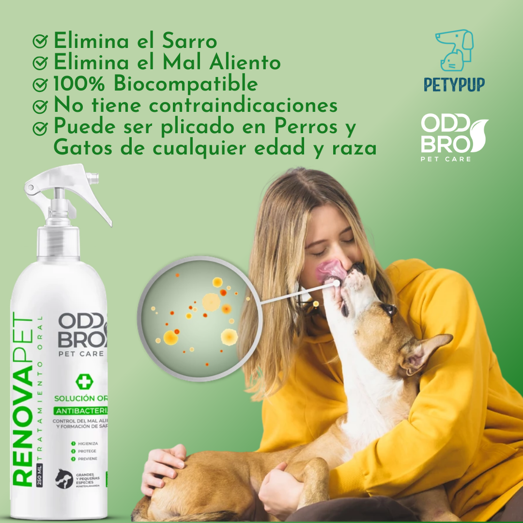 Shampoo avena y miel + Renovapet Tópico  + Renovapet Oral